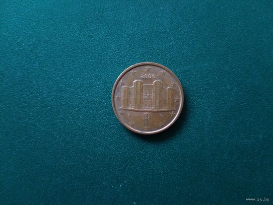 1 евроцент Италия.