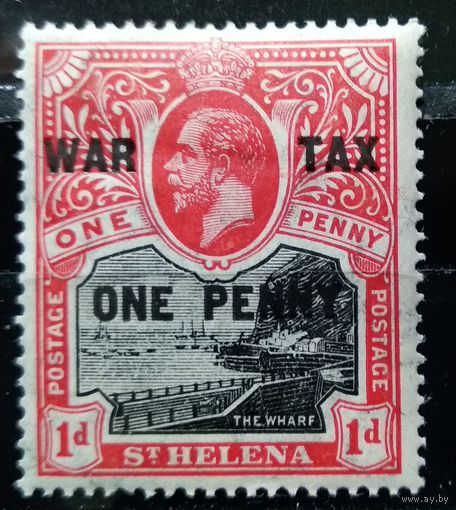 Великобритания\354с\Остров Св.Елена.  1916  Георг V. военный сбор