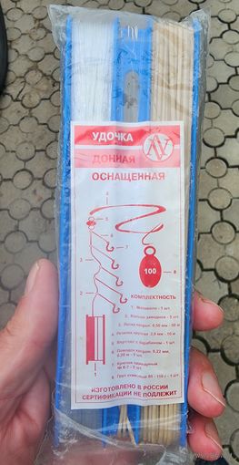 Донка резинка оснащенная для рыбалки