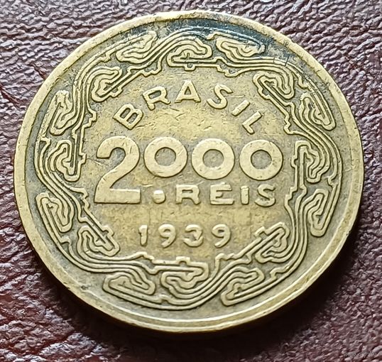 Бразилия 2000 реалов, 1939     ( 1-9-3 )