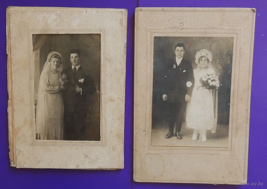 Фото "Свадьба", до 1917 г. (14*9 см без паспарту), старая Польша