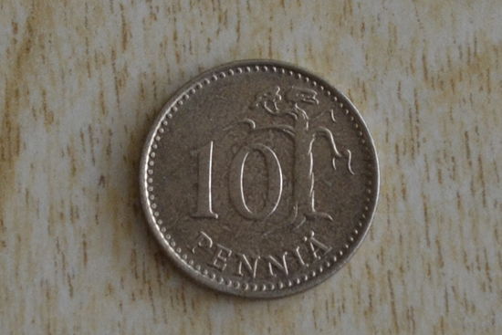 Финляндия 10 пенни 1980