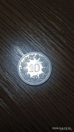 Швейцария 10 раппенов, 2016