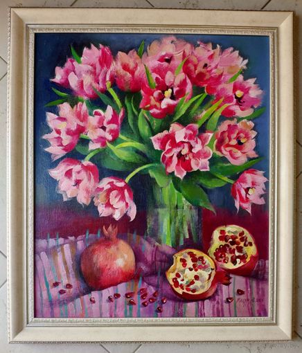 Мацуро Ю.В. "Весенний аромат", 2021 год; 60/50 см