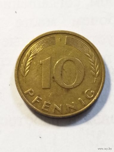 Германия 10 пфенинг 1981 F