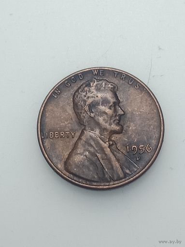США 1 цент 1956 года . D