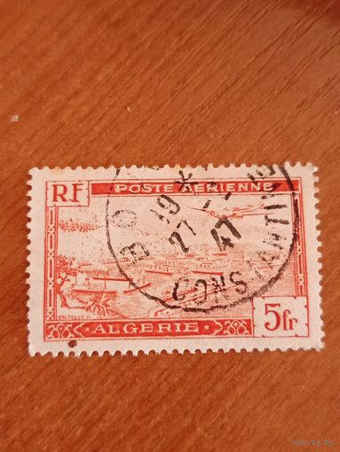 1946 французская колония Алжир архитектура порт корабли флот авиация самолет  (4-7)