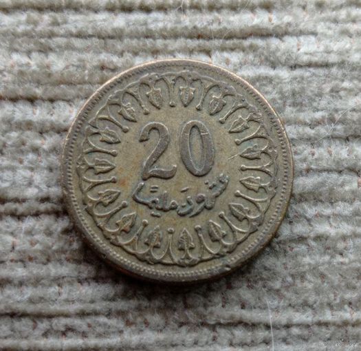 Werty71 Тунис 20 миллимов 1960