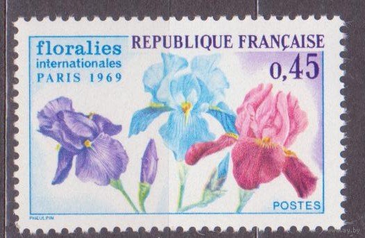 1969. Франция. Флора Международная выставка цветов. Mich. 1664. **\\5