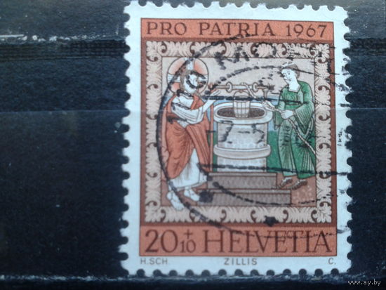 Швейцария, 1967,Фреска Христос и Саморитянин