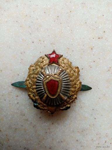 КОКАРДА ПРАКУРАТУРА СССР (ЛАТУНЬ-ЭМАЛЬ)