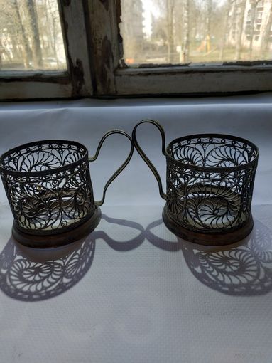 Два подстаканника скань"Улитка".