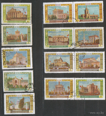 Заг. 1778/90. 1956. ВСХВ. Зональные павильоны. ГаШ.