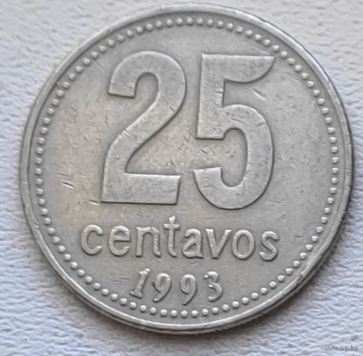 Аргентина 25 центаво 1993