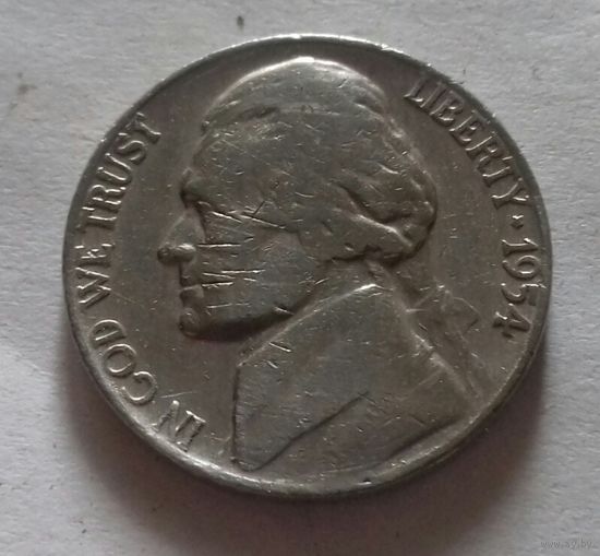5 центов, США 1954 D