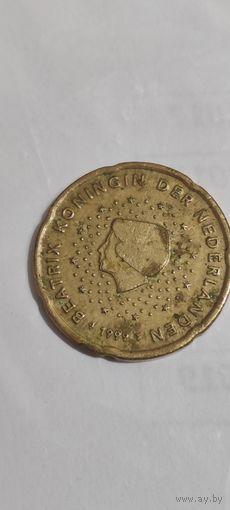 Нидерланды 20 евроцентов 1999