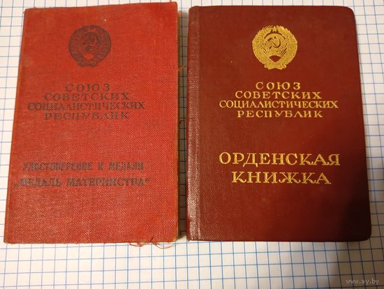 Удостоверение Материнская Слава 2ст и Медаль материнства 2ст