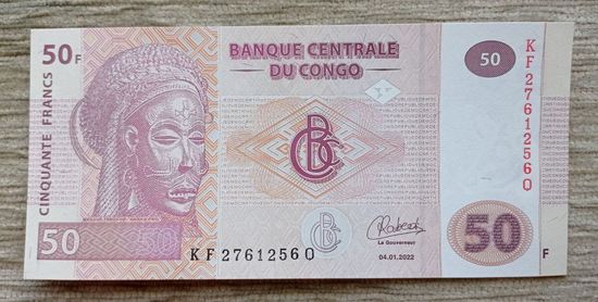 Werty71 Конго 50 франков 2022 UNC банкнота
