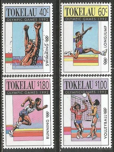 Токелау. Олимпиада Барселона'92. 1992г. Mi#84-87. Серия.