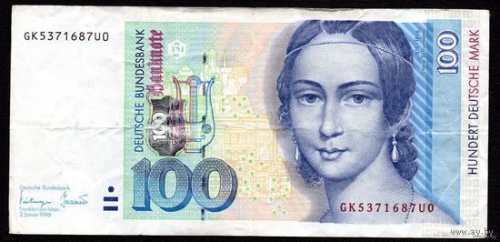 ТОРГ! 100 дойчмарок 1996! ФРГ! Серия GK! ВОЗМОЖЕН ОБМЕН!