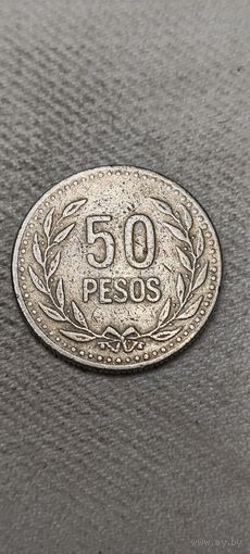Колумбия 50 песос 1992