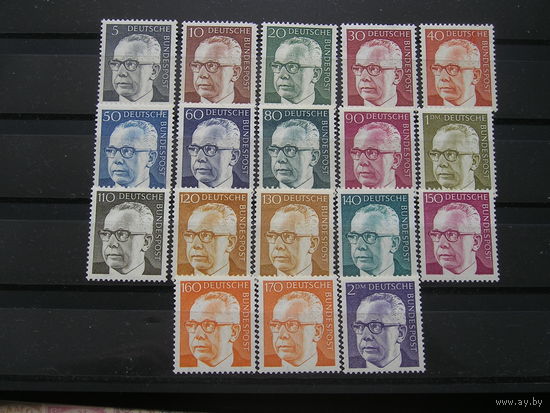 ФРГ 1970 Густав Хейнеманн х 18