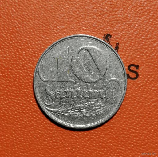 Латвия 1 Республика, 10 сантим 1922 г, KM# 4