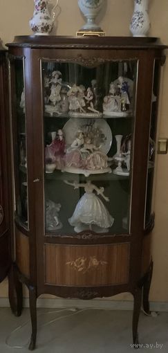 Витрина Старинная Маркетри Франция винтаж