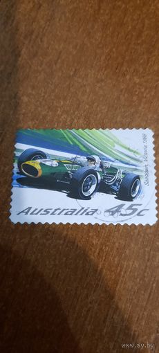 Австралия. Гоночный болид Sandown victoria 1966.  Марка из серии