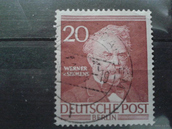 Берлин 1952 инженер Михель-1,0 евро гаш