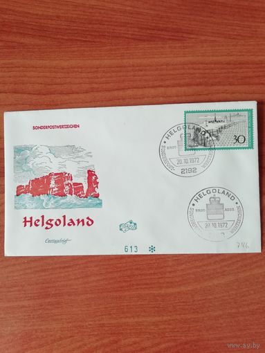 ФРГ 1972 КПД с маркой "Остров Гельголанд" Мi: 746