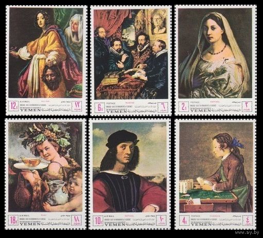 1968 Королевство Йемен 503-508 Живопись 12,00 евро
