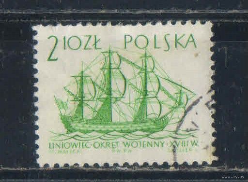 Польша ПНР 1964 Парусники Линейный корабль #1321