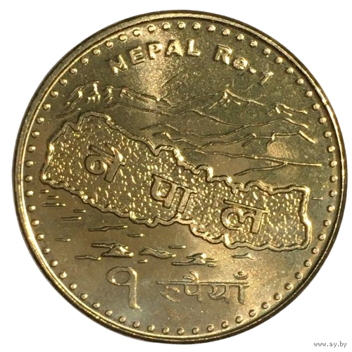 Непал 1 рупия, 2009  [UNC]