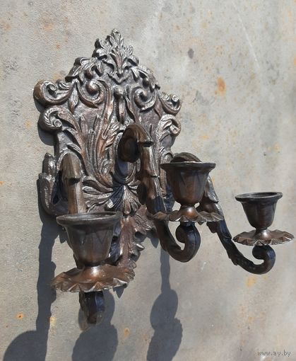 Подсвечник бра настенный,  винтаж, СССР.