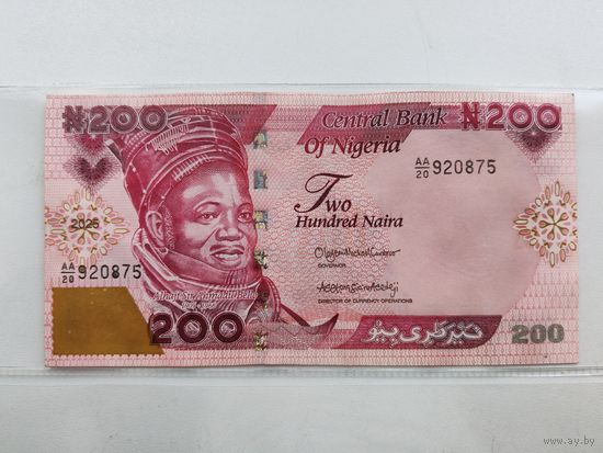 Нигерия 200 найра 2025 года