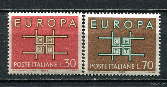 Италия - 1963 - Европа (C.E.P.T.) - [Mi. 1149-1150] - полная серия - 2 марки. MNH.  (Лот 11Gs)-T41P15