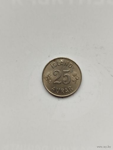 25 аурар Исландия.