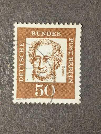 Германия 1961. Берлин. Известные немцы. Иоганн Вольфганг фон Гете (1749-1832), поэт