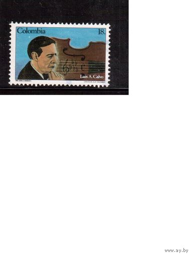 Колумбия-1984(Мих.1635) ,  гаш. , Известные люди, Музыка