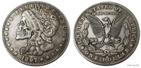 Сувенирная монета 1 доллар 1897