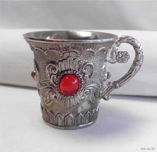 Чашка кофейная Серебрение Инкрустация