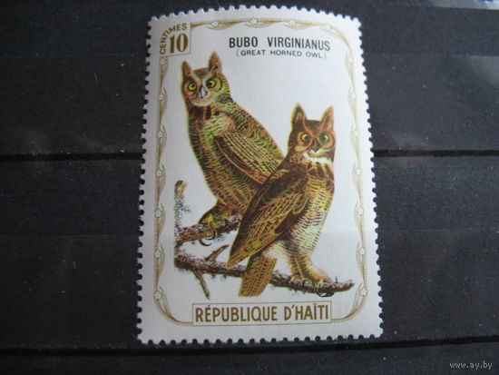 Гаити.  Птицы Адюбон.  1975 г. см. условие.