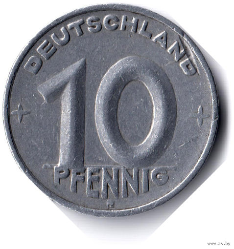 ГДР. 10 пфеннигов. 1950 E