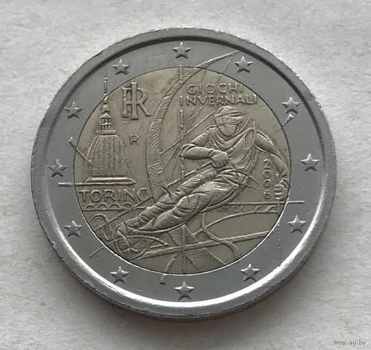 Италия 2 евро 2006 - XX зимние Олимпийские Игры, Турин 2006