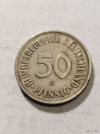 Германия 50 пфенинг 1970 D