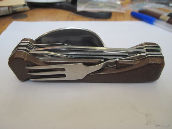 Нож советский складной трехсекционный.