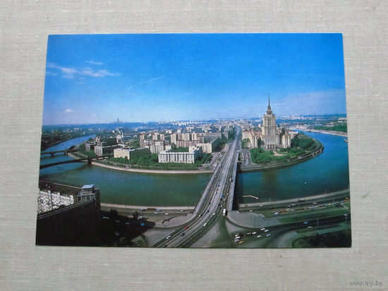 С014-5398 Открытка Москва Кутузовский проспект Фото Круцко 1988 Чистая