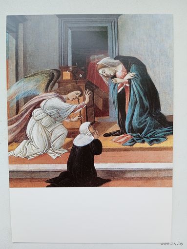 Ангелы. Боттичелли. Благовещение. Издание Германии