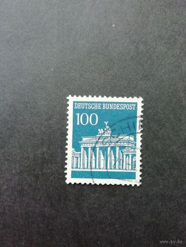 ФРГ 1967 Марка из серии "Стандарт. Бранденбургские ворота" (гашеная без клея) Мi.510 каталог 0.80 евро